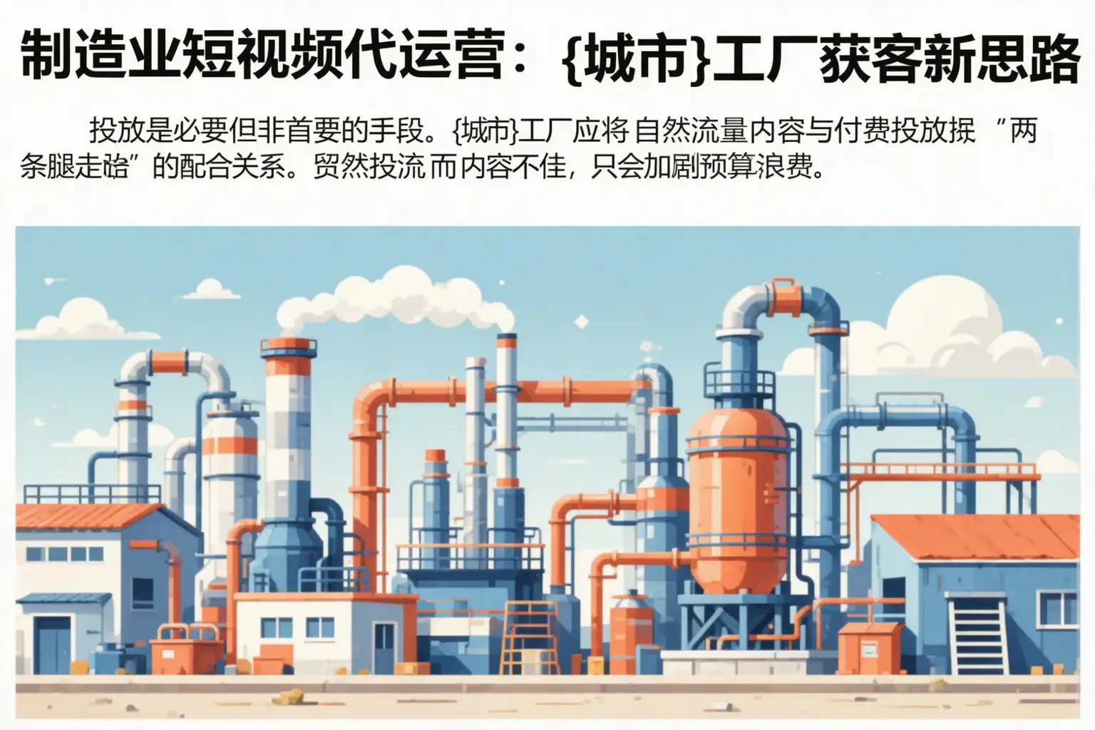 制造业短视频代运营：衡东工厂获客新思路